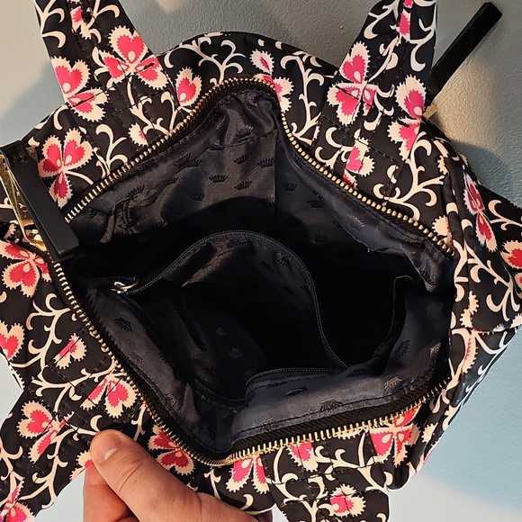 Juicy Couture Black and Pink Floral Tote - Picture 5 of 7